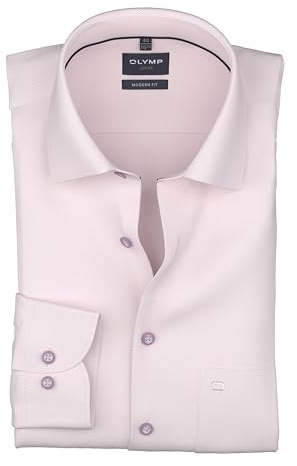 OLYMP Herren Businesshemd Regulär 124614 | Hemd, Manschette, Modern Fit, 100%Baumwolle