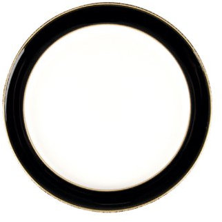 Denby Praline Noir Wide Rimmed Dessert/Salad Plate, 24.5cm