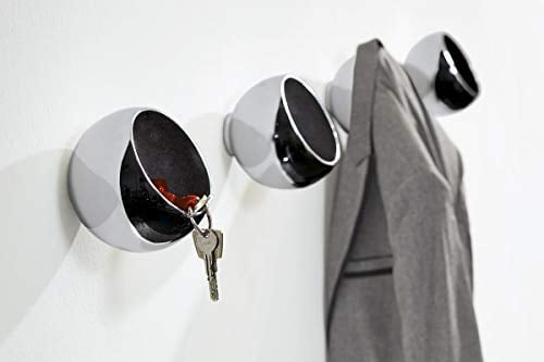 Philippi - Sphere Garderobenkugel - Design, Wanddeko, Flurgarderobe, Kleiderhaken, Aluminium hochglanzpoliert