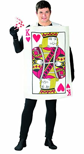 FIESTAS GUIRCA | Herz König Kostüm für Herren (52-54/L) - Spielkarten Outfit für Männer - Kostüme für Alice im Wunderland und Welttag des Buches - Ideal für Halloween und Karneval - Mehrfarbig
