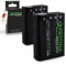 PATONA 2x PREMIUM NP-95 Batteria 1800mAh compatibile con Fuji Fujifilm FinePix F30 F31fd Real 3D W1 XS1 X30 X70 X100 X100S X100T X 30 70 100 100S 100T F 30 31 FD NP95 NP 95