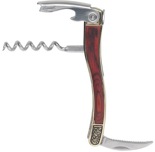 Trudeau Laguiole Red Stablewood Waiter's Corkscrew by Trudeau