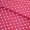 Stoff Meterware Punkte 7 mm Baumwolle - 1 Meter, Schadstoffgeprüft, Gepunktet, Tupfen, Dots, Baumwollstoff, Kinderstoff, Dekostoff, Karneval, Fasching, Kostüme (Weiß auf Pink)