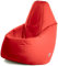 Avalon - Pouf Poltrona Sacco Grande L Jive, Puffo per Sedersi Ergonomico, Pouf a Sacco in Tessuto Antistrappo e Impermeabile, Comoda Poltrona a Sacco Moderna, Made in Italy(80x80x125cm-Rosso)