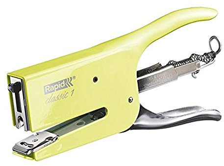 Rapid 5000494 Heftzange K1 (Metall, Heftleistung 50 Blatt, Heftklammerntyp 24) hellgelb