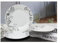 Service 18 pieces BAROQUE Noir forme aile