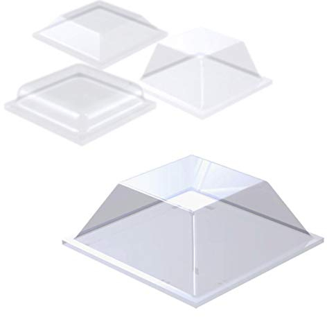 KLEBESHOP24 ELASTIKPUFFER SELBSTKLEBEND | Quadratisch, Transparent, Polyurethan, Rutschfest