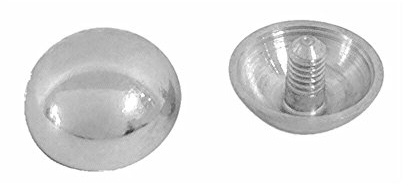 Fort Fasteners Mirror Dome Only 13mm (For Mirror Screws) Polished Chrome, Pack Of 100