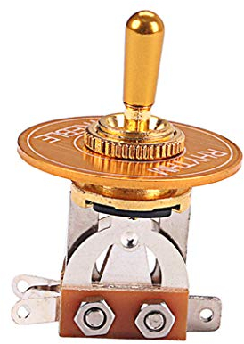 3 Kippschalter Pickup Wahlschalter Toggle-Switch für E-Gitarre, Golden
