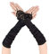 TANCUDER Audrey Hepburn Retro Opera Handschuhe - Schwarze Spitze, Lange Fingerlose Elastischer Spitze Satin Handschuhe für Frauen, Braut