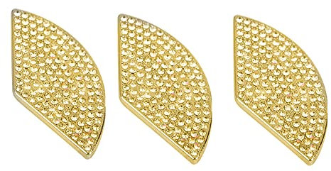 NIUHURU Accessori per interni auto, adatti per Mercedes Benz Classe C GLC (adesivo con logo del volante, set da 3 pezzi, oro)