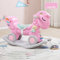 WDW 2-in-1 Schaukelpferd für Kinder, Laufrad für Kleinkinder, Schaukelpferd ab 1 Jahr, Größe – 88 L × 51 H × 39 B cm – Pink