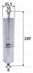 VALEO 587079 Filtro carburante Filtri motore elevati proprietà di filtrazione, durevolezza, applicazione facile e precisa