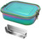 G.a HOMEFAVOR Edelstahl Brotdose Bento Box Auslaufsicher Groß Metall Lunchbox 1400ml mit Herausnehmbarer Trennwand Vesperdose, Galvanisierung Regenbogenfarbe, Brotzeitdose
