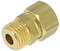 Raccord laiton bicône Ø6 Mâle 1/4