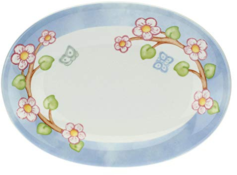 THUN - Piatto Ovale - Piatto da Portata - Idea Regalo - Linea Color Your Easter - Porcellana - 27x28 cm