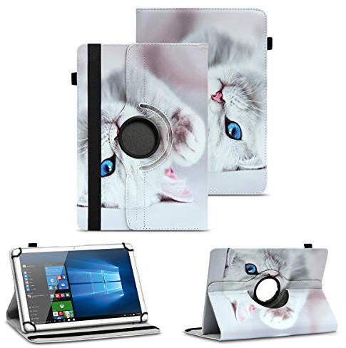 NAUC Tablet Schutzhülle kompatibel mit Telekom T Tablet / 2 Hülle 360 Grad Drehbar Tasche für Tablets ultradünne Kunstleder Tablethülle Standfunktion 360° Drehbar Tablet Case