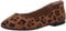 Amazon Essentials Women's Pointed-Toe Ballet Flat, Brown Leopard, 10 UK Wide