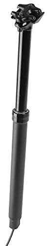 M-Wave Levitate In LT Sattelstütze, Aluminium, höhenverstellbar durch Hebel, schwarz, Länge 480 mm, Ø 30,9 mm