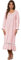 Nanxson Chemise de Nuit Femme Manches Longues Robe de Nuit Vintage Vêtements de Nuit Pyjama (XXL,Rose)