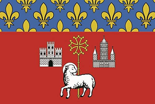 U24 Drapeau de Toulouse - Qualité supérieure - 100 x 150 cm