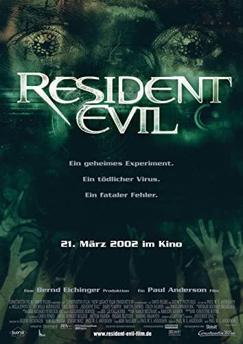 Resident Evil (2002) | original Filmplakat, Poster [Din A1, 59 x 84 cm]