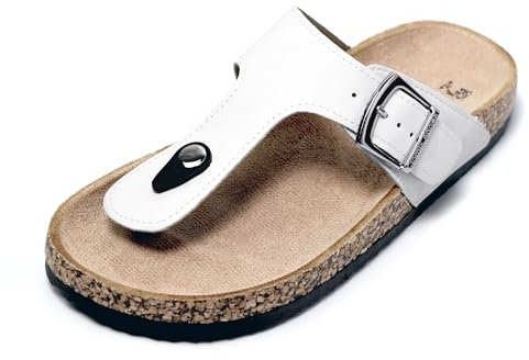 JOMIX Sandalias Mujer Verano con Plataforma Chanclas Anatomicas Ajustable para Playa Mar Piscina