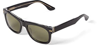 Serengeti Foyt Brille, Shiny Black Transparent Layer, M, Unisex, Erwachsene