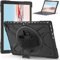 Gerutek Shockproof Case for Microsoft Surface Pro 7+/7/6/5/4 12.3 Inch, Heavy Duty Rugged Case With 360 Rotating Kickstand, Hand Strap and Installable Keyboard