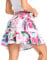 WOWENY Gonna Tennis con Pantaloncino Estiva Corta Gonna Sportiva Donna Corta Golf e Tasche Mini Skirt per Golf Yoga Tennis Elastica Traspirante (Stampato in Rosa, M)