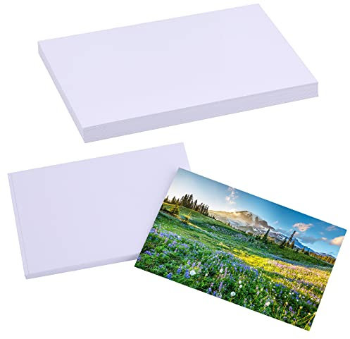LUNARM 50 Blatt Fotopapier, 10,2 x 15,2 cm, glänzendes Papier, Fotopapier, 180 g/m², Tintenstrahldrucker, Fotopapier, klares Bild für Fotoalbum, DIY, Party, Camping, Festival, Aufzeichnung