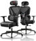 EUREKA ERGONOMIC Gaming Stuhl Bürostuhl mit Verstellbarer Lordosenstütze und Kopfstütze,atmungsaktive elastische Sitzkissen, Höhenverstellung und 139°Schaukelnbis für den Homeoffice-Stuhl Schwarz&Grau