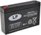 LP BATTERIES NSA LP6-7.0 T1 6V 7AH AGM Akku Vlies Batterie VRLA Zyklenfest Wartungsfrei für Elektro Spielzeug Alarm Brandmeldeanlage Notstrom USV UPS