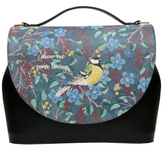 DOGO Vegane Damen Schultertaschen Umhängetaschen Handy Bag - Show me Some Loving