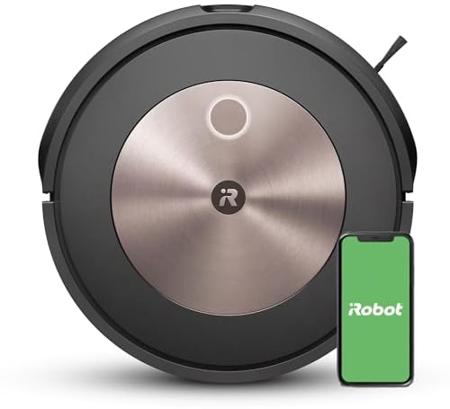 iRobot Roomba J7, Robot Aspirapolvere Wi-Fi, Mappatura Intelligente, Rilevamento Ostacoli, 2 Spazzole, Adatto Animali Domestici, Programmabile con App e Assistente Vocale, Bronzo