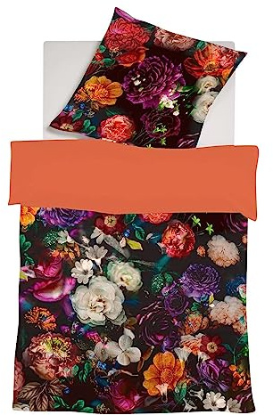 fleuresse Mako-Satin Bettwäsche Bed Art S Zaventem Multicolor 1 Bettbezug 155 x 220 cm + 1 Kissenbezug 80 x 80 cm