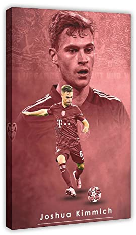 Joshua Kimmich Sportposter Leinwand Poster Schlafzimmer Dekor Sport Landschaft Büro Zimmer Dekor Geschenk Rahmenstil 60 x 90 cm