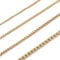 RWQIAN Herren Edelstahl Kette Gold 50CM Venezianierkette Männer Briolette Kette Box Halskette Breite 2MM für Damen