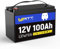 WattCycle Batteria al Litio LiFePO4 12V 100Ah - Gruppo BCI 24, 15.000 Cicli, BMS integrato da 100A, Protezione a bassa Temperatura - Ideale per Camper, Golf Cart, Stoccaggio Energetico Domestico