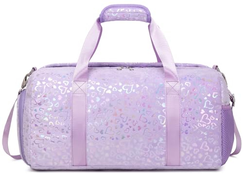 Sportrucksack Kinder Reisetasche Mädchen Kleine Sporttasche mit Schuhfach Schwimmtasche Klassische Sporttaschen