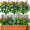 LYRWI Künstliche Blumen, Buchsbaum, UV-beständig, Kunstblumen-Arrangement, künstliche Pflanzen, Grünsträucher für drinnen und draußen, Haus, Garten, Terrasse, Veranda, Hängepflanzgefäß, Fensterkasten,