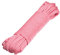 DonDon 30 Meter langes Stoffband Nylon-Schnur Paracord-Seil Survival Band zum Basteln und für Outdoor Camping Aktivitäten 4 mm - 7 Stränge rot-weiß