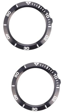 Angoily 2 Protectores Adhesivos Ligeros para Bisel De Reloj De Moda para Fenix 3 De Metal.