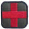 Yeory Erste -Hilfe -Patch 3D -Stoffaufkleber Roter Kreuz bestickter Befestigungshaken Moral Abzeichen, Kreuz bestickte Patches