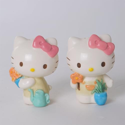 Blue Sky Clayworks Hello Kitty Flower Salt and Pepper Set, 3.25-inches Height, Home Decorative Accessories