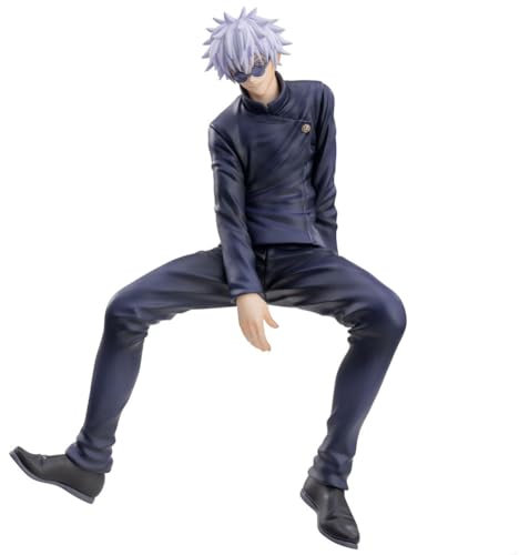 Gojo Satoru Figur Anime Battle King Gojo Satoru Figuren Cup Noodle Stopper Sitting Model Home Ornament Statue 14cm