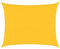 vidaXL Toldo de Vela Rectangular HDPE Amarillo 160 g/m² 6x8 m, Vela de Sombra de Sol, Vela de Sombra, toldo de Patio, Vela de Sombra Solar