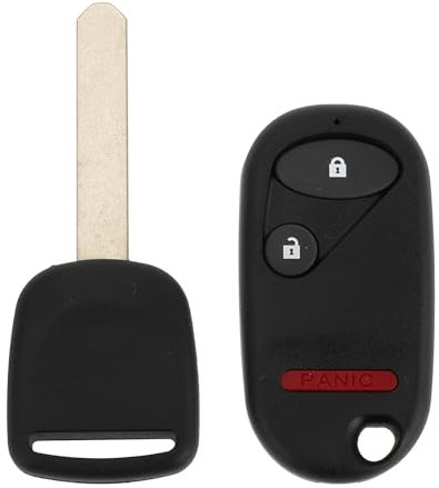 X AUTOHAUX 433MHz NHVWB1U523 Keyless Entry Remote Ignition Transponder Key Fob for Honda Pilot 2003-2004 for Honda Civic 2003-2005 13 Chip 3 Buttons