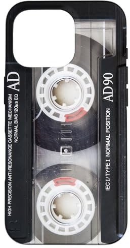 Vintage Music Audio Cassette Tape Retro 90s 80s 70s 60s Case for iPhone 16 Pro