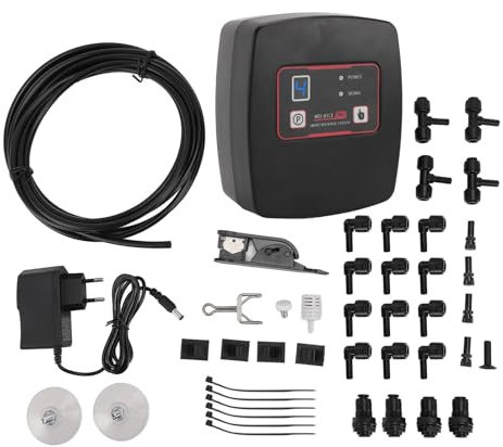 CHEOTIME de nebulización para Reptiles, Reptile Mister automático con Temporizador, humidificador de terrarios con boquillas de nebulización, Kit de pulverización para Plantas de